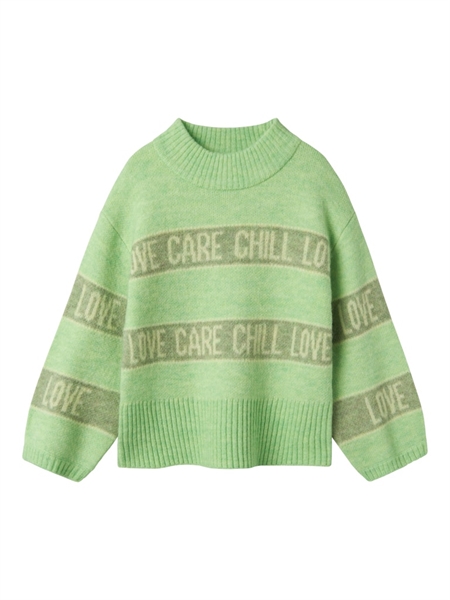 Se NAME IT Oversize Striktrøje Beify Arcadian Green hos SmartKidz