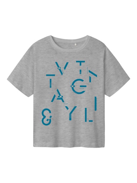 Se NAME IT T-Shirt Bennibo Light Grey Melange hos SmartKidz