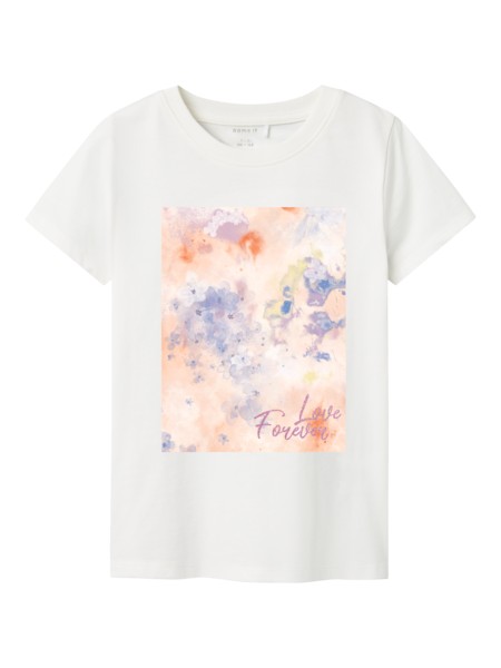 NAME IT T-Shirt Batu Cloud Dancer Red Orange