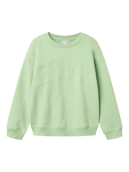 Se NAME IT Sweatshirt Boxy Bulop Arcadian Green hos SmartKidz
