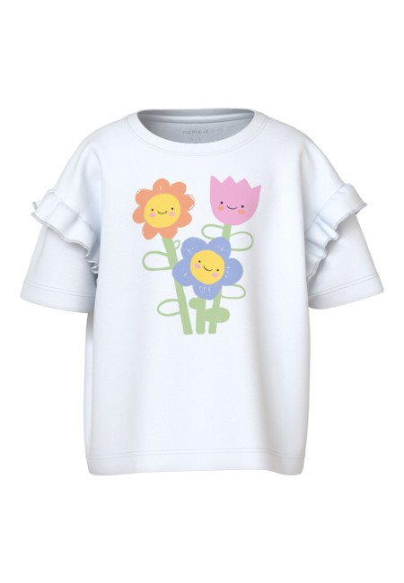 Se NAME IT T-shirt Vilena Bright White hos SmartKidz
