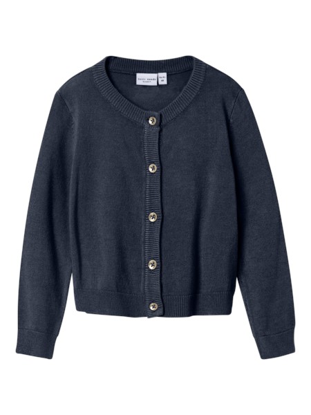Se NAME IT Kort Strik Cardigan Valma Navy Blazer hos SmartKidz