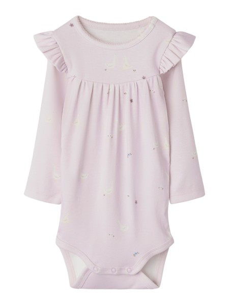 NAME IT Langærmet Body Disse Light Lilac
