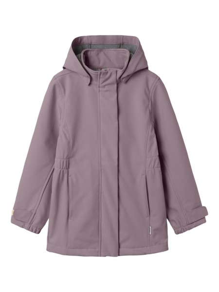 NAME IT Lang Softshell Jakke Alfa08 Elderberry