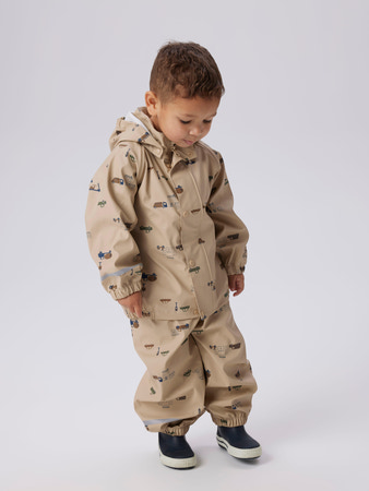Se NAME IT Regntøj Dry10 White Pepper Small City hos SmartKidz