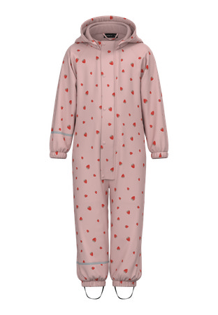 Se NAME IT Fleece Regn Dragt Dry10 Pale Mauve Strawberry hos SmartKidz