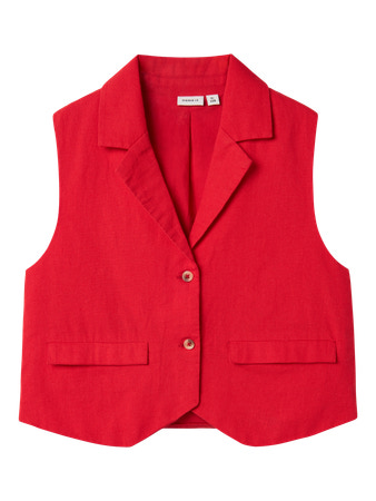 Se NAME IT Hør Vest Falinnen Chinese Red hos SmartKidz