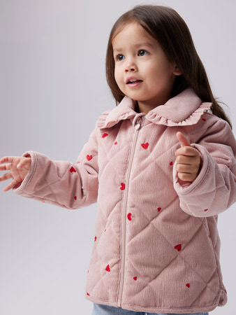 Se NAME IT Quiltede Jakke Mimosa Pale Mauve hos SmartKidz