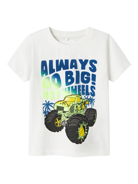 Se NAME IT Hotwheels T-shirt Morat Cloud Dancer hos SmartKidz