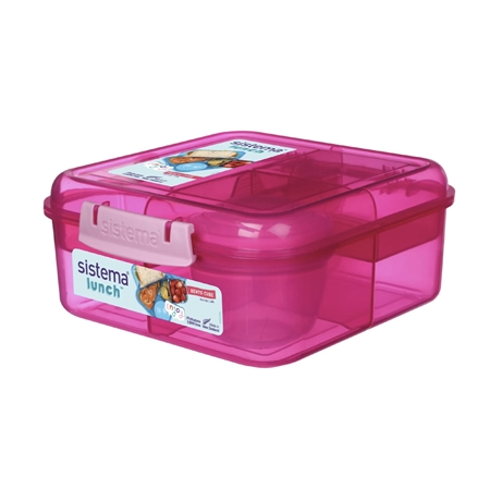 Se SISTEMA Madkasse Bento Cube 1,25L Pink hos SmartKidz