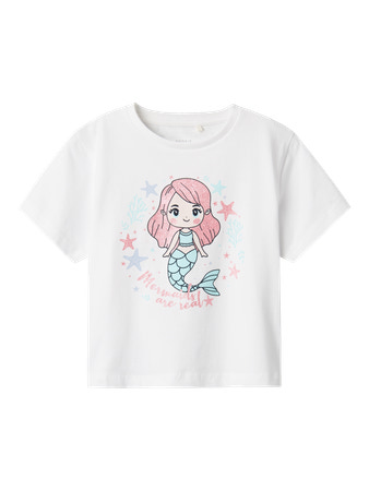 Se NAME IT T-Shirt Frejane Lucent White hos SmartKidz