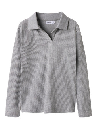 Se NAME IT Polo Bluse Dusa Grey Melange hos SmartKidz