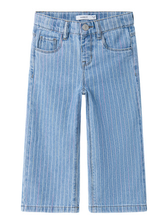 NAME IT Wide Jeans Rose Light Blue Denim Multi
