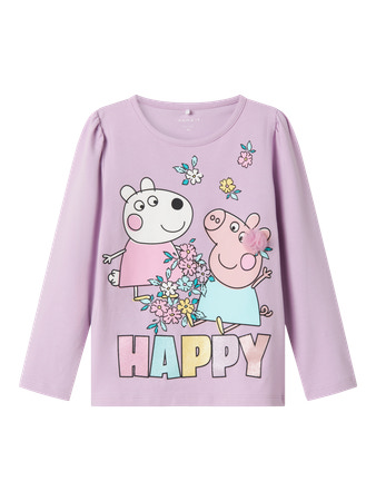 Se NAME IT Gurli Gris Bluse Fiffi Orchid Bloom hos SmartKidz
