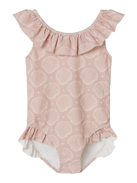 Se NAME IT Badedragt Zelina Pale Mauve hos SmartKidz