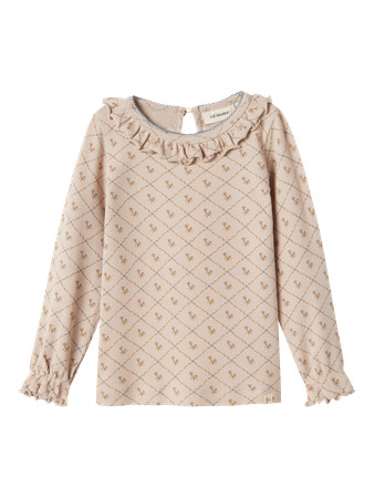 LIL ATELIER Bluse Gago Kug Gray Morn