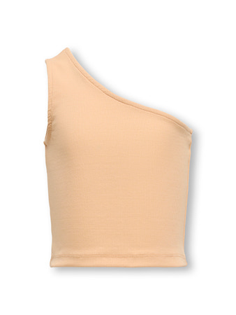 Se ONLY KIDS One Shoulder Top Kognessa Caramel Cream hos SmartKidz