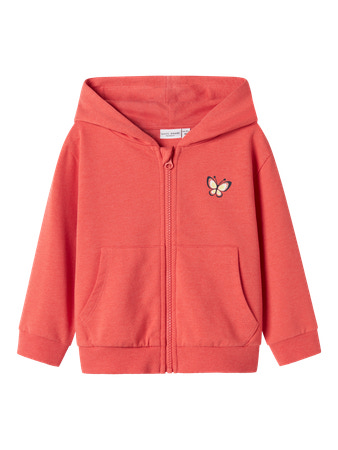 Se NAME IT Sweat Cardigan Valonny Spiced Coral hos SmartKidz