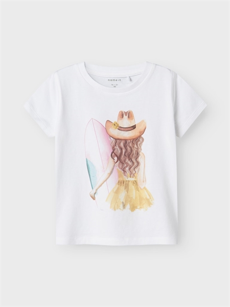 Se NAME IT T-shirt Hattie Bright White hos SmartKidz