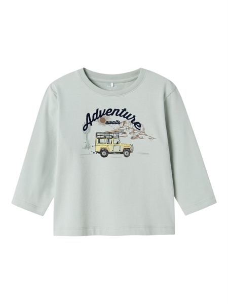 Se NAME IT Langærmet Bluse Hako Aqua Gray hos SmartKidz