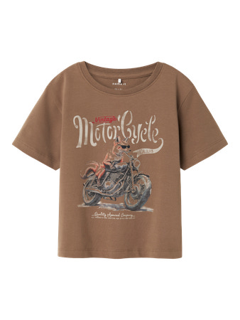 Se NAME IT T-shirt Husina Walnut hos SmartKidz