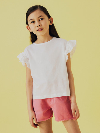Se NAME IT Kort Top Hrejaline Lucent White hos SmartKidz