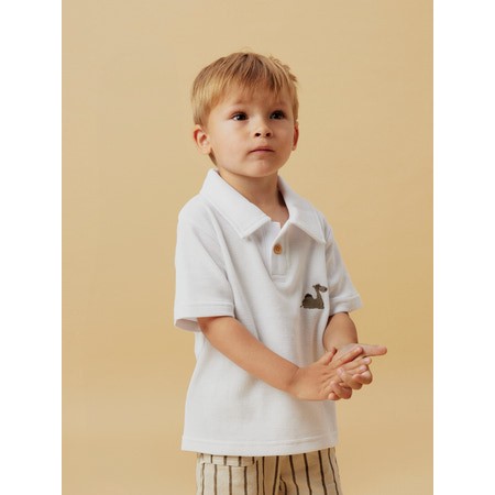 Se NAME IT Polo T-shirt Janus Bright White hos SmartKidz
