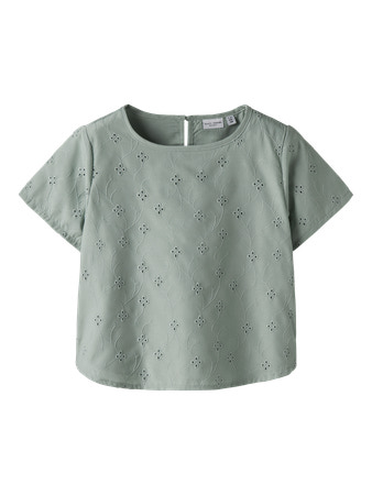 Se NAME IT T-shirt Violeta Aqua Gray hos SmartKidz