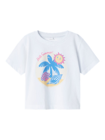 Se NAME IT T-shirt Jassa Lucent White hos SmartKidz