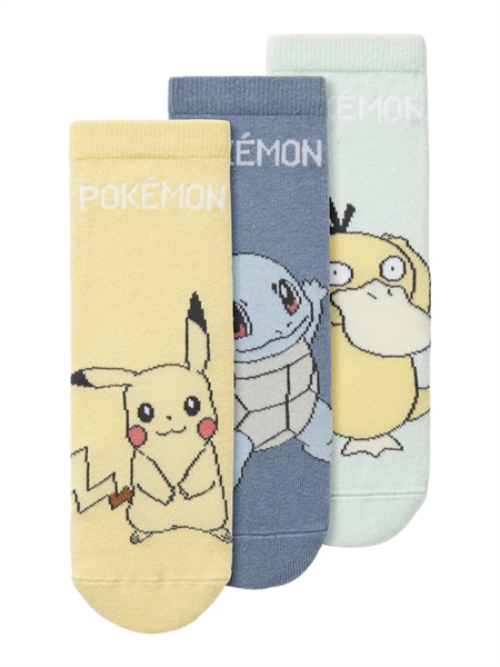 NAME IT 3-Pak Pokemon Strømper Marof Blue Mirage