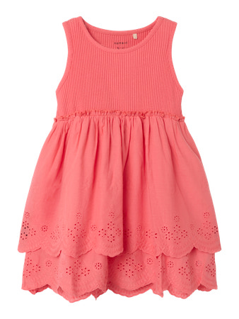 Se NAME IT Kjole Halina Spiced Coral ved SmartKidz