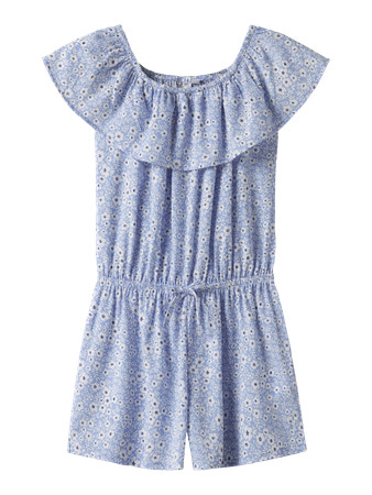 NAME IT Playsuit Vinaya Serenity White Flower