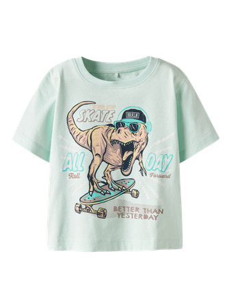 Se NAME IT T-shirt Vanyo Honeydew Dino hos SmartKidz