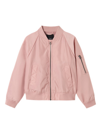 Se NAME IT Bomber Jakke Motiva Pale Mauve hos SmartKidz