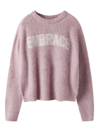 NAME IT Striktrøje Kerda Burnished Lilac