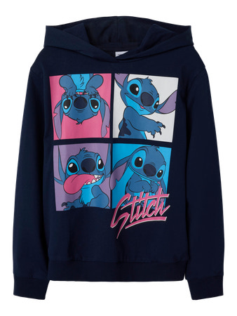 Se NAME IT Stitch Sweatshirt Inga Navy Blazer hos SmartKidz
