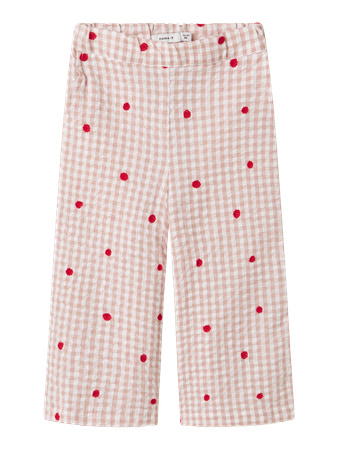 NAME IT Wide Pants Kamille Burnished Lilac Bright White