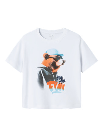NAME IT T-shirt Lewis Bright White