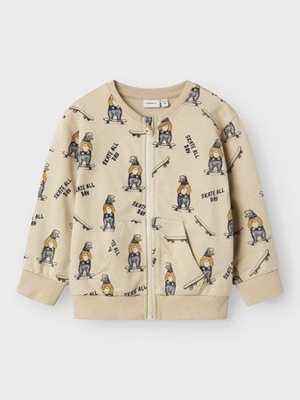 Se NAME IT Sweat Cardigan Logan Peyote hos SmartKidz