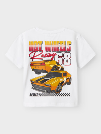 Se NAME IT Hotwheels T-shirt Jorge Bright White hos SmartKidz