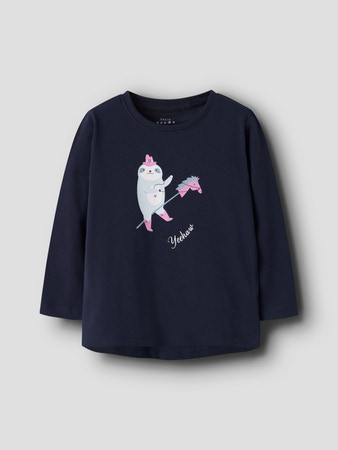 Se NAME IT Langærmet Bluse Vix Navy Blazer Yeehaw hos SmartKidz