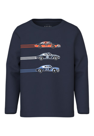 NAME IT Bluse Vux Navy Blazer Race Car Lines