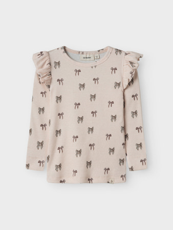 LIL ATELIER Bluse Gavo Eko Silver Peony Bow