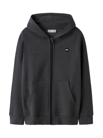 Se NAME IT Sweat Cardigan Vimo Dark Grey Melange hos SmartKidz