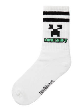 Se NAME IT Tennis Sokker Judie Minecraft Bright White hos SmartKidz