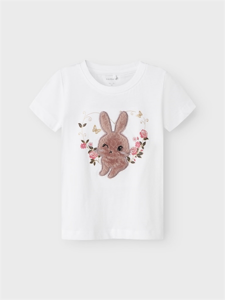 Se NAME IT T-shirt Larisa Bright White hos SmartKidz
