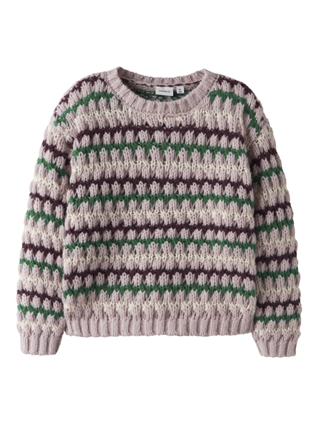 Se NAME IT Striktrøje Lene Burnished Lilac hos SmartKidz
