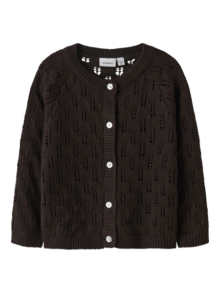 Se NAME IT Strik Cardigan Leslie Seal Brown hos SmartKidz