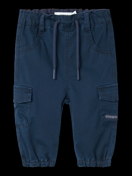 Se NAME IT Cargo Twill Bukser Ben Navy Blazer hos SmartKidz