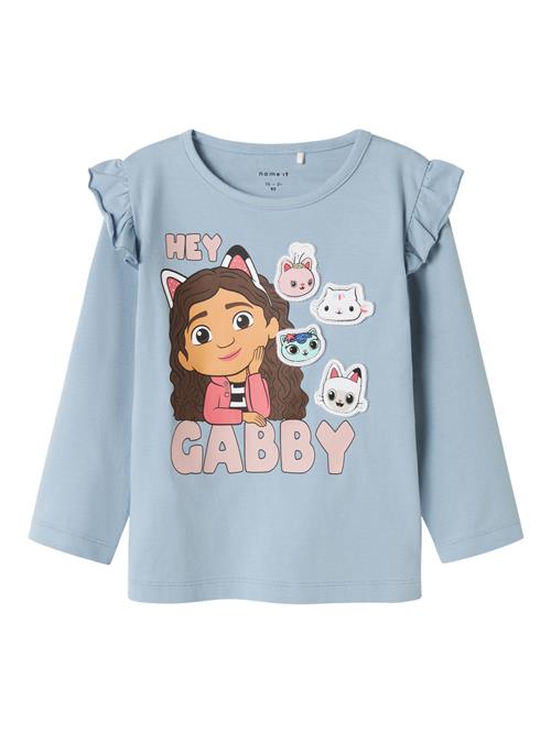 NAME IT Langærmet Bluse Jutte Gabby Dusty Blue